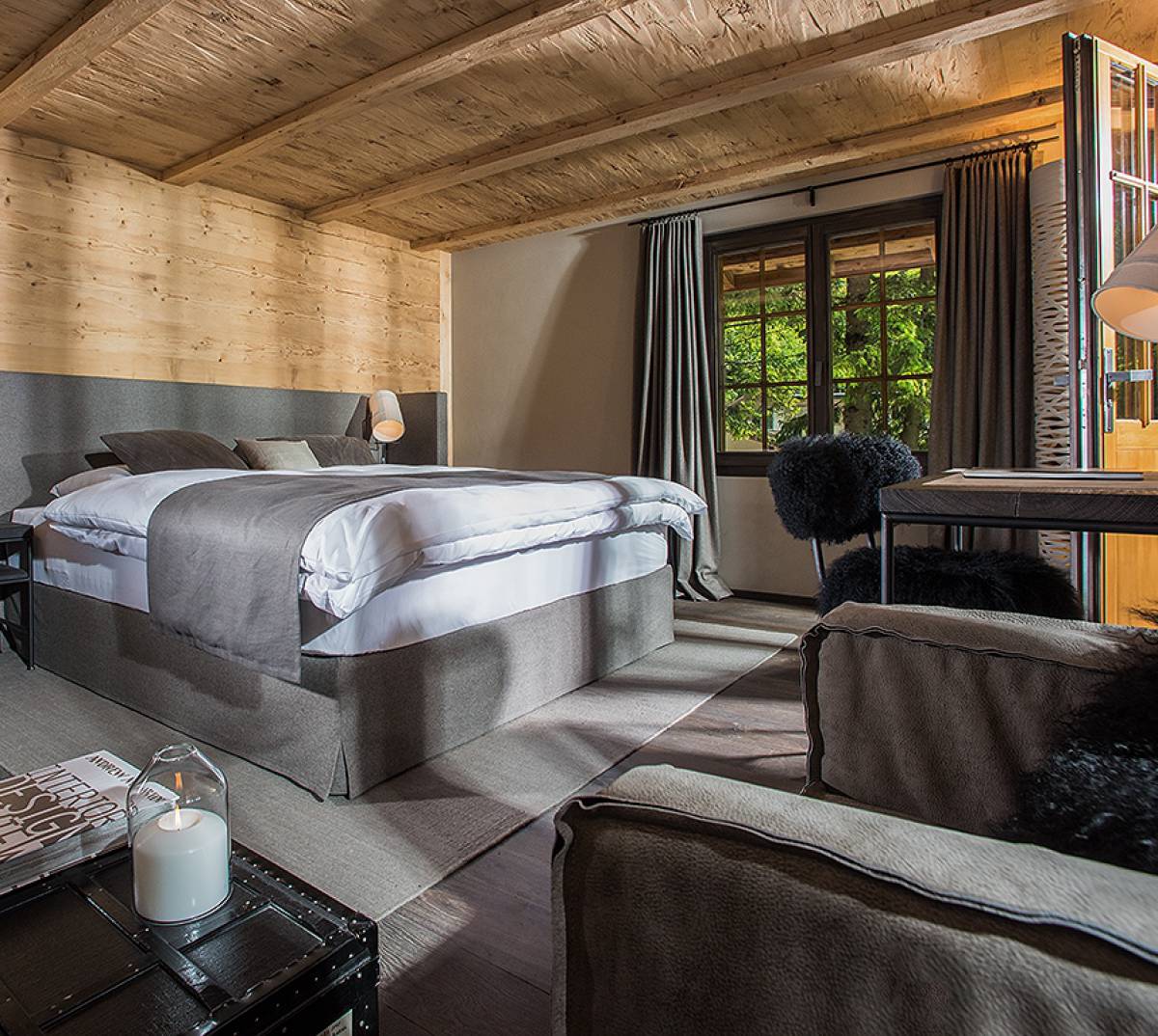 Hotelzimmer im Hotel Blausee in der Schweiz