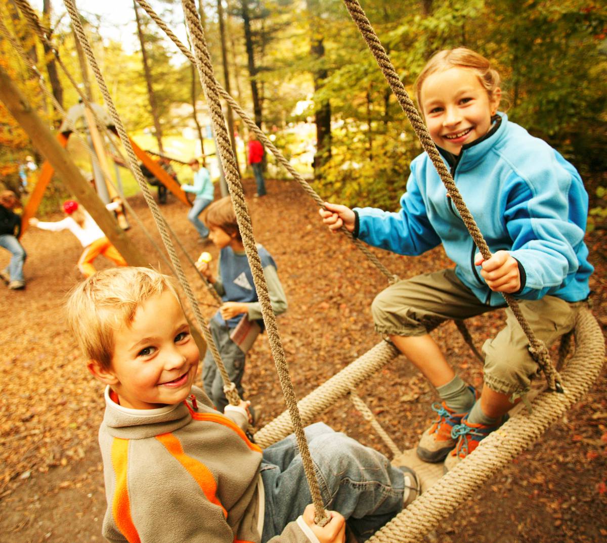 Kinderspielplatz am Blausee in der Schweiz